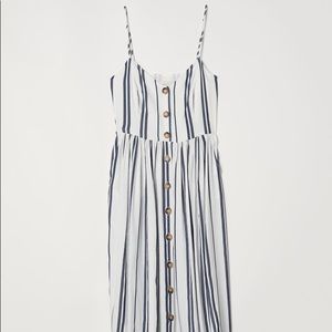 H&M Button Front Maxi Dress